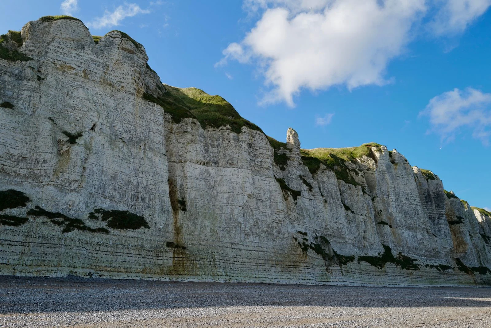 Les falaises blanches de Fécamp, sur la Côte d’Albâtre